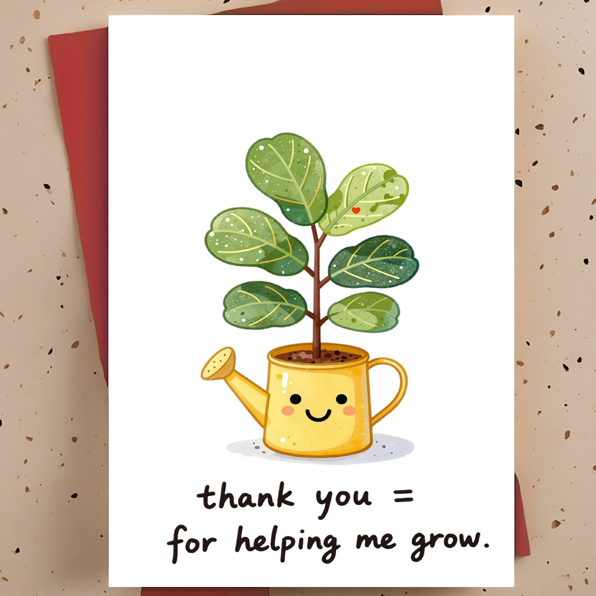 Plant Parent Pot - بطاقة شكر حلوة ودافئة للمعلمين والموجهين