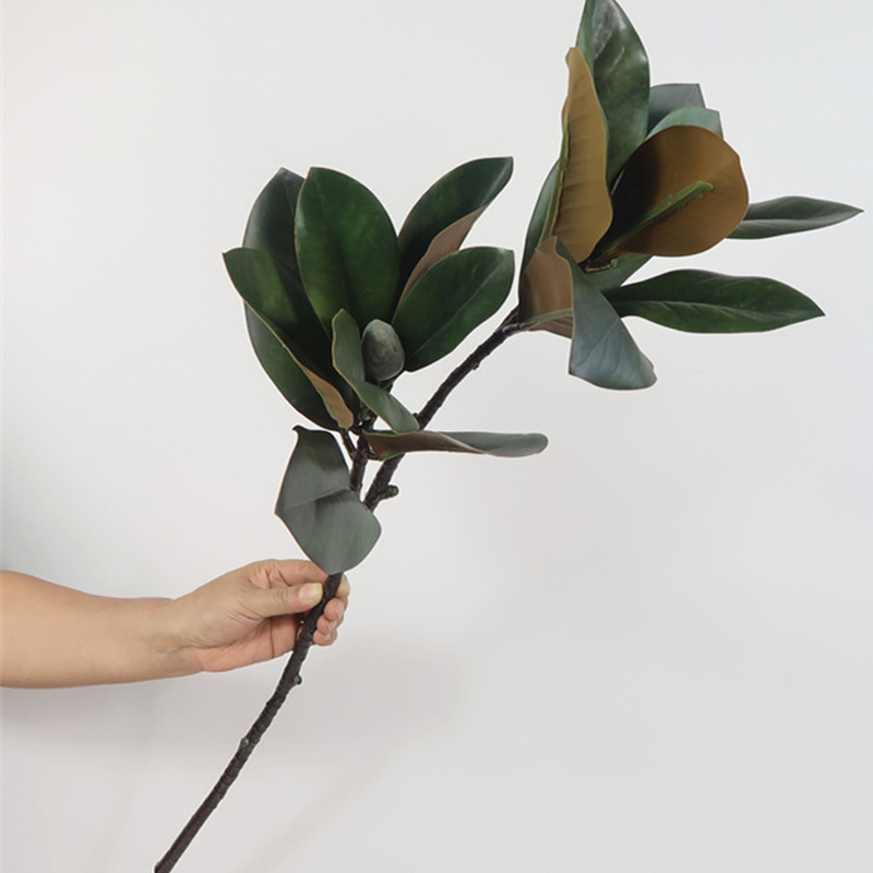 Rubber Plant Ficus - 82 سنتيمتر نباتات اصطناعية كبيرة فرع