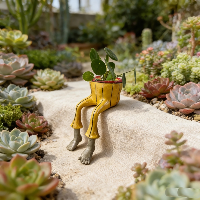 Plant Parent Pot - وعاء زهور سيراميك مبتكر على شكل