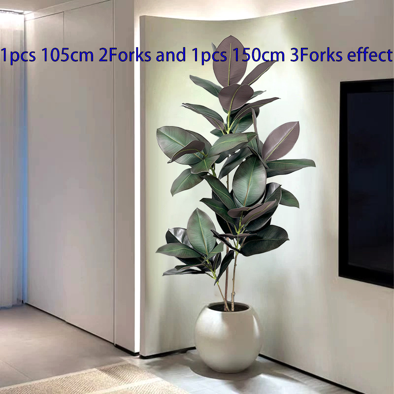 شجرة تين صناعية بطول 70-150 سم - مراجعة Rubber Plant Ficus وسعره