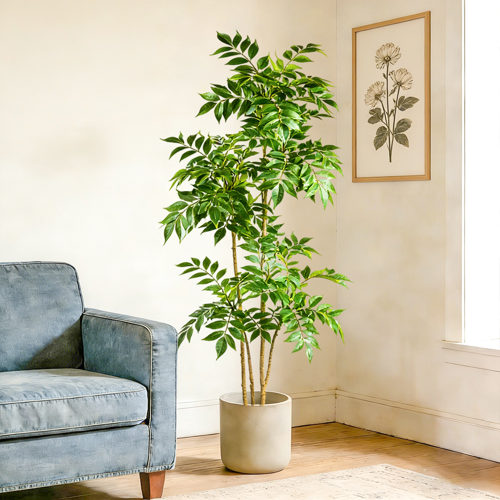شجرة مطاطية صناعية بطول 76-140 - مراجعة Rubber Plant Ficus وسعره