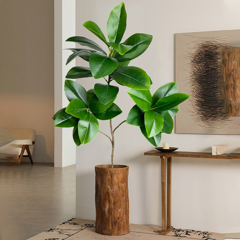 شجرة مطاطية صناعية بطول 74-140 - مراجعة Rubber Plant Ficus وسعره